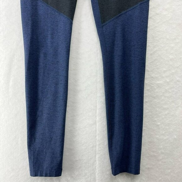 Outdoor Voices Leggings Womens M Blue Black Colorblock Activewear Skinny Pull on - Picture 8 of 11